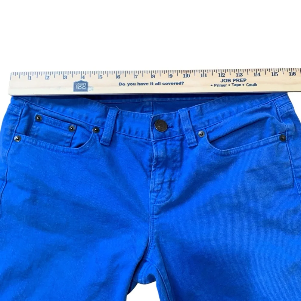 Vibrant Blue J Crew Jeans stretch toothpick size 29 Stretch